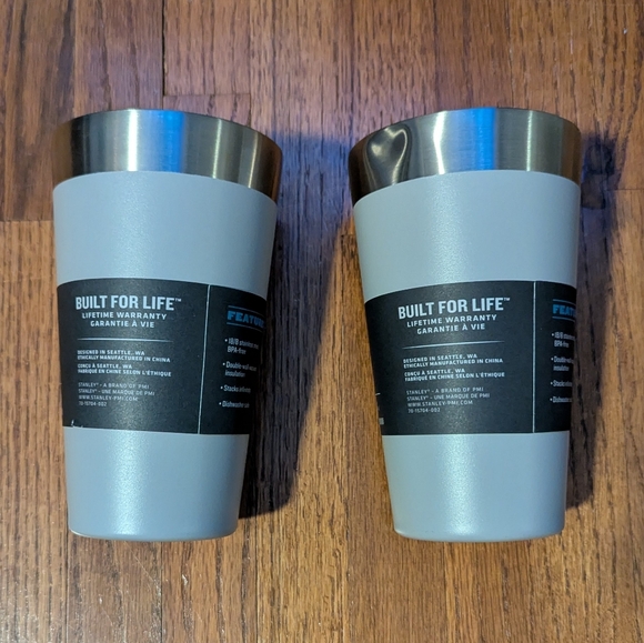2 - Stanley | The Stacking 16 Oz Beer Pint Cups | Gray - Picture 2 of 5